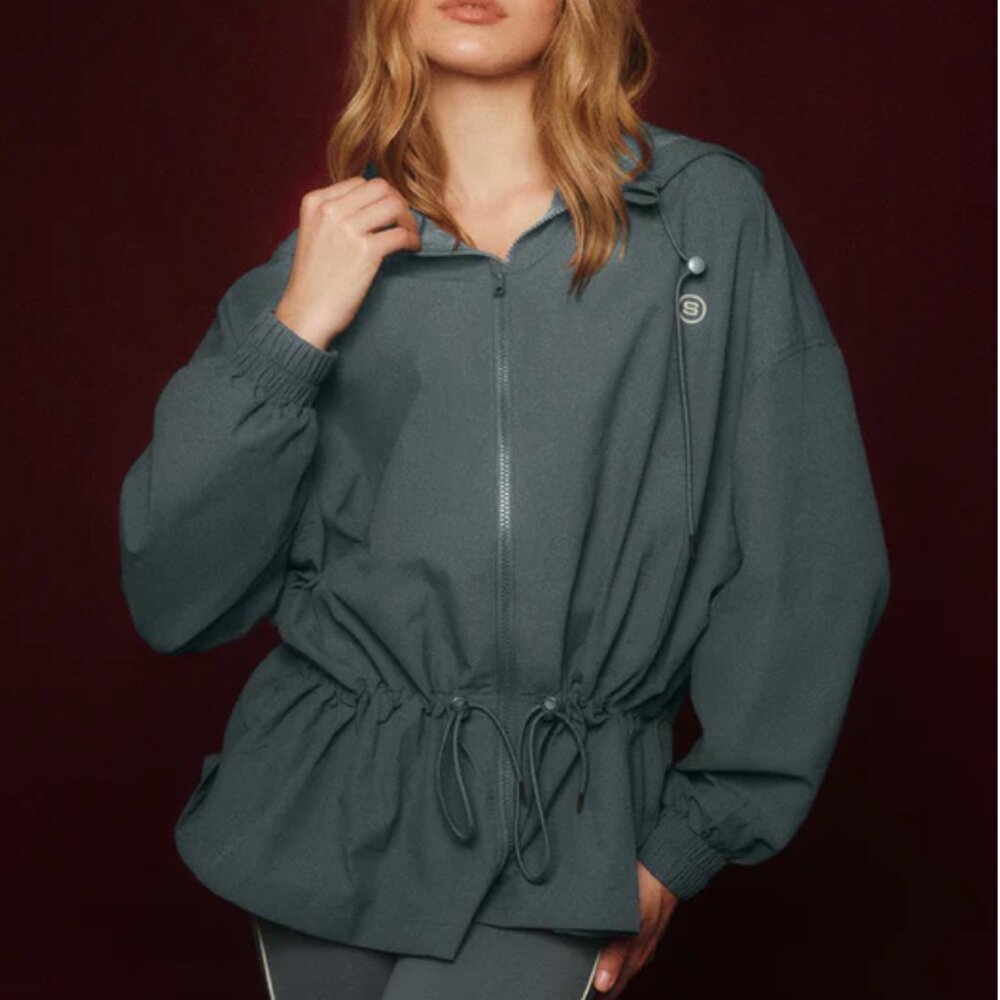 NWOT Set Active Track Cinched Windbreaker